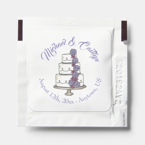 Wedding Cake Anniversary Bridal Shower Centerpiece Hand Sanitizer Packet