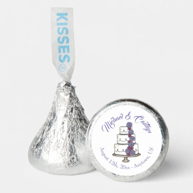 Wedding Cake Anniversary Bridal Shower Centerpiece Hershey®'s Kisses® (Front)