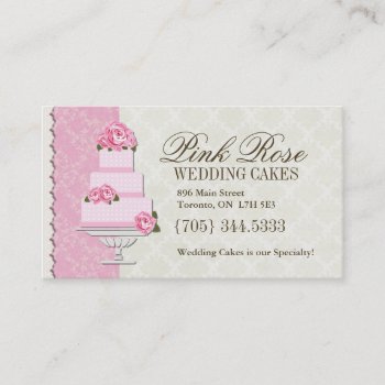Wedding Cake Artist Business Cards by colourfuldesigns at Zazzle