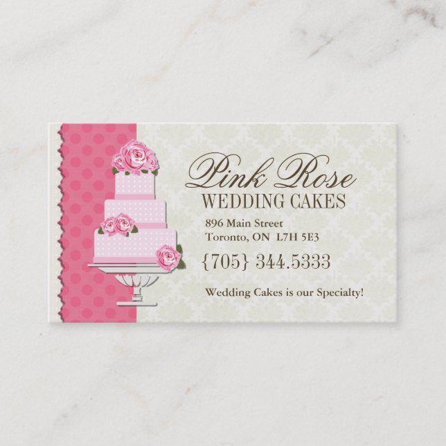 Wedding Cake Artist Business Cards (Front)
