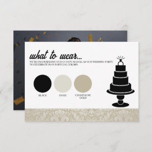 Wedding Cake Attire Enclosure Card