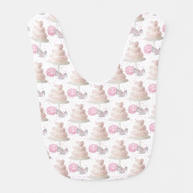 Wedding Cake Baby Bib (Front)