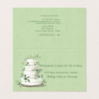 Wedding Cake Baker & Decorator Business Card