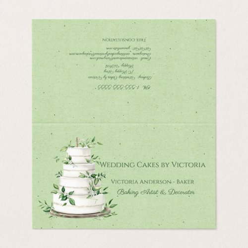 Wedding Cake Baker &amp; Decorator Business Card