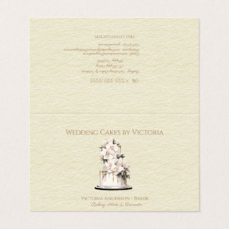 Wedding Cake Baker & Decorator Business Card