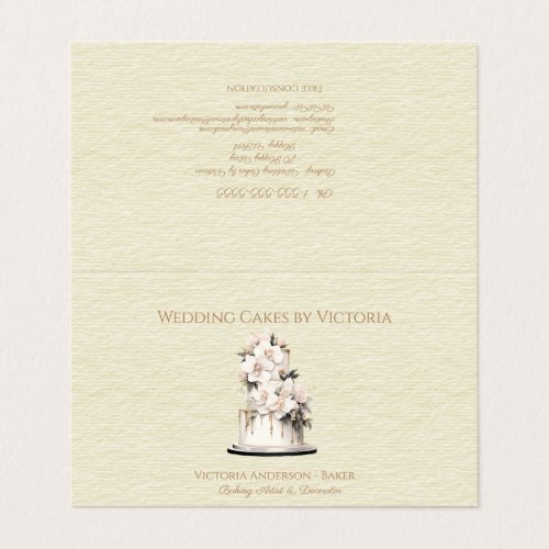 Wedding Cake Baker &amp; Decorator Business Card