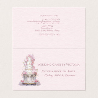 Wedding Cake Baker & Decorator Business Card
