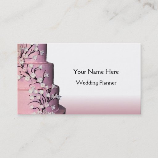 Customizable Wedding Cake business cards