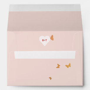 Wedding Cake Butterflies Envelope