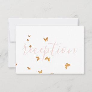 Wedding Cake Butterflies RSVP Card