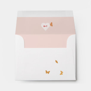 Wedding Cake Butterflies RSVP Envelope