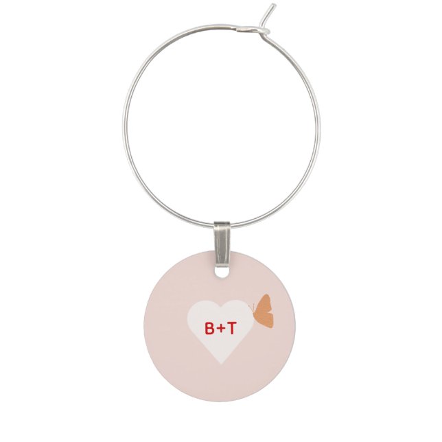 Wedding Cake Butterflies Wine Charm (First Charm)