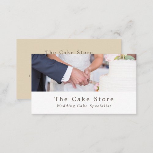 Wedding Cake Cake Maker Cake Store Business Card