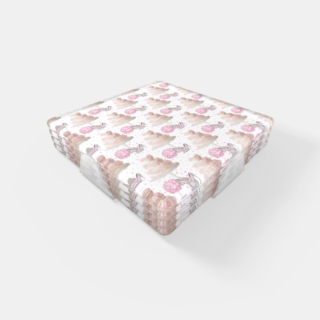 Wedding Cake Coasters #2 (Set)