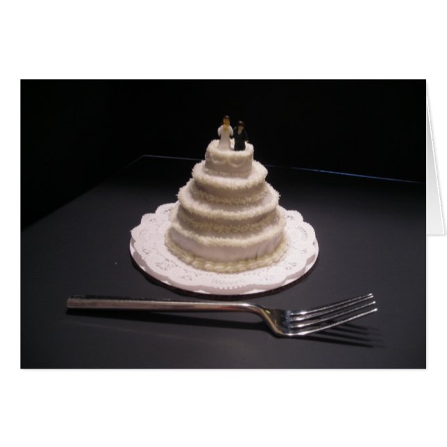 Wedding cake cupcake cards (Front Horizontal)