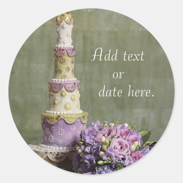 Wedding Cake Decadence Sticker (Front)