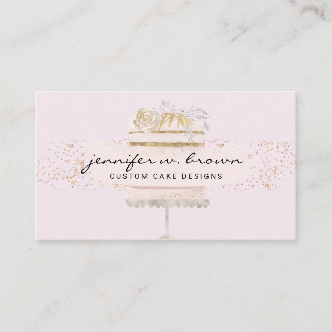 Wedding Cake Delivery Service Business Card