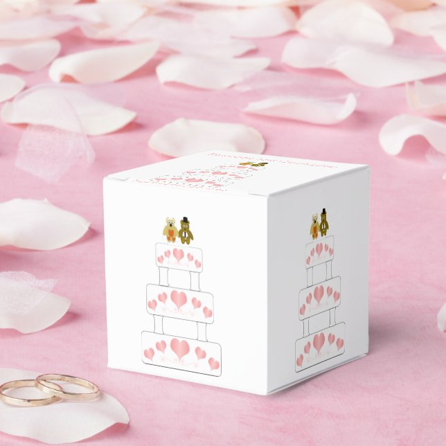 Wedding Cake Design Wedding Favor Boxes (Wedding)