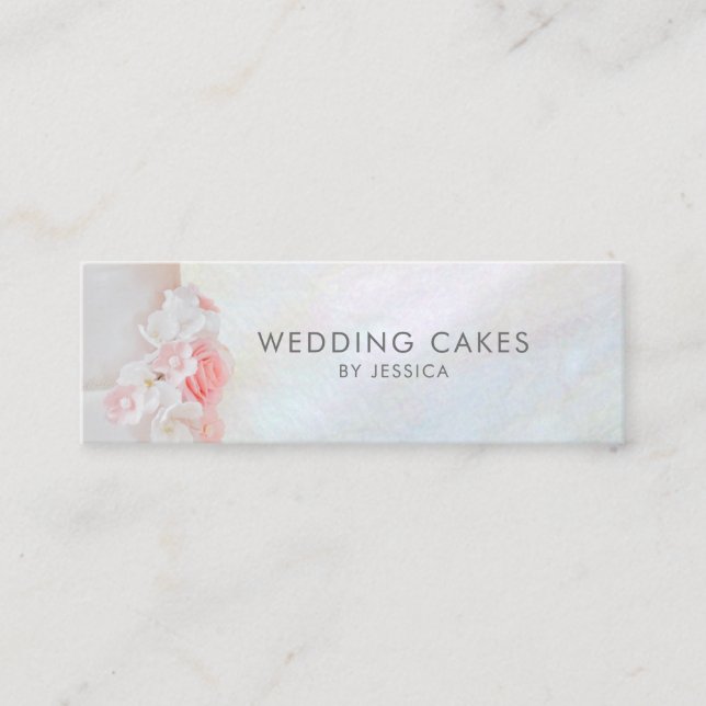 Wedding Cake Designer Bakery Mini Business Card (Front)