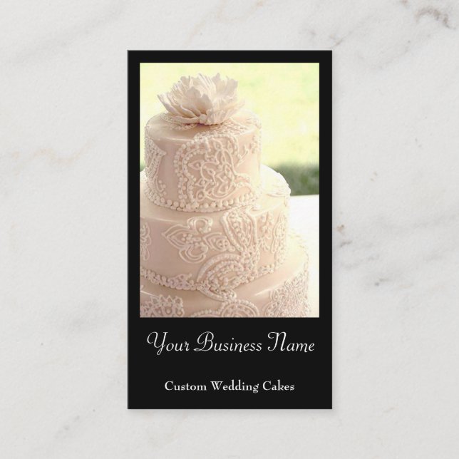 Wedding Cake Designer Business Card (Front)