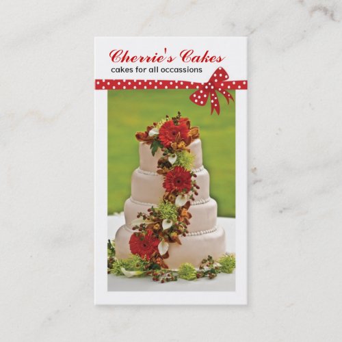 Wedding Cake Designer Business Cards