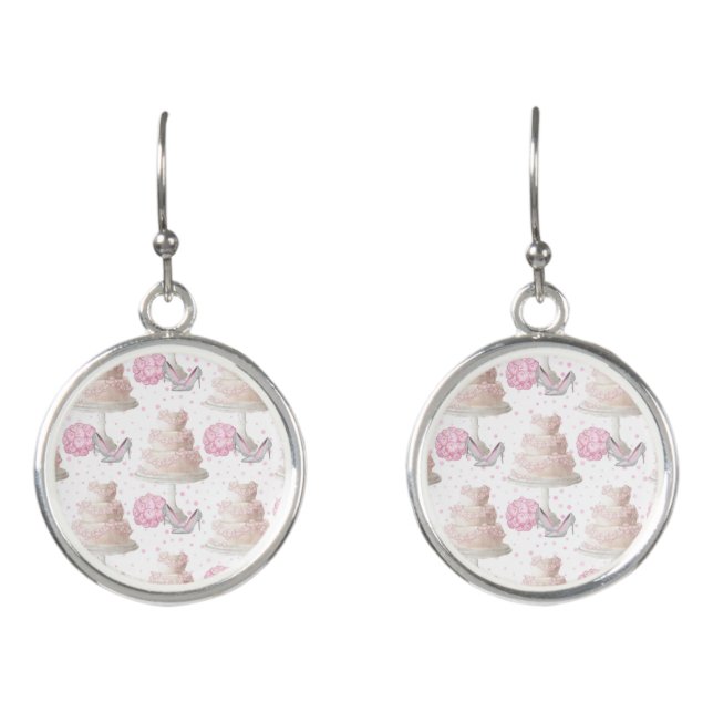 Wedding Cake Earrings (Front)