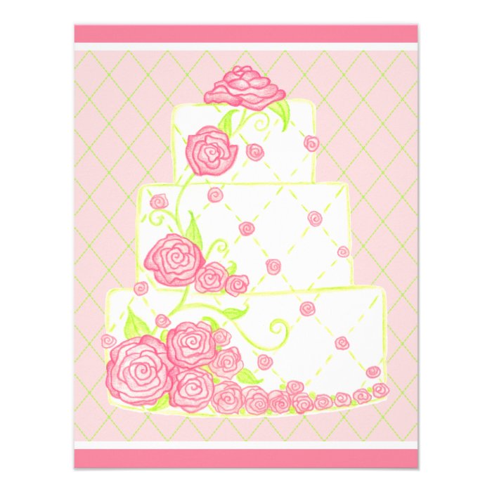 Wedding Cake Invitations