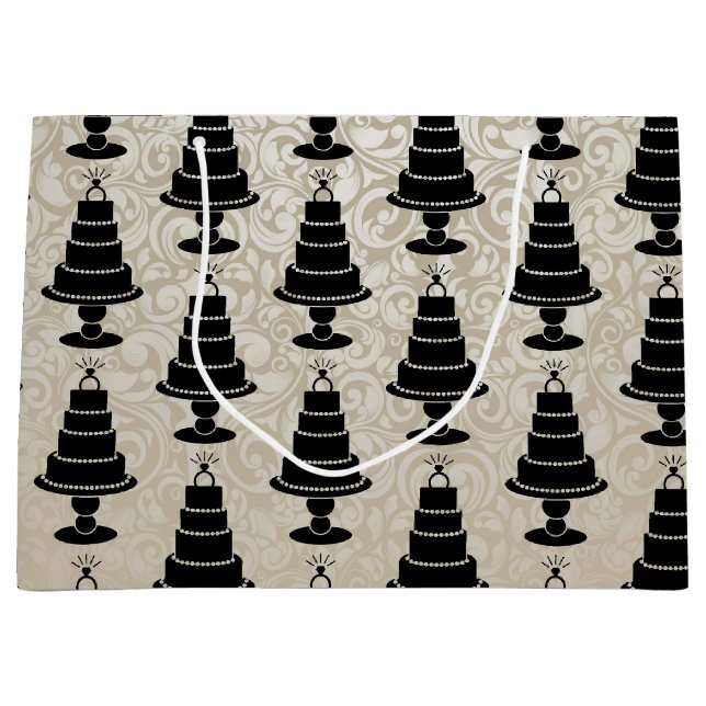 Wedding Cake Large Gift Bag (Front)