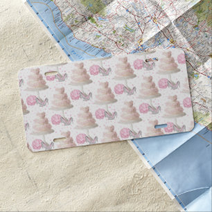 Wedding Cake License Plate #2