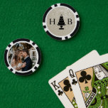 Wedding Cake Monogram Poker Chips<br><div class="desc">A fabulous addition to our cake bling collection and a great gift for newlyweds!! We are happy to customize this further for you,  please feel free to send us a message for assistance.</div>
