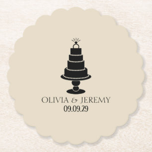 Wedding Cake Paper Coaster
