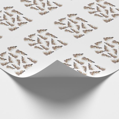 Wedding cake pattern wrapping paper