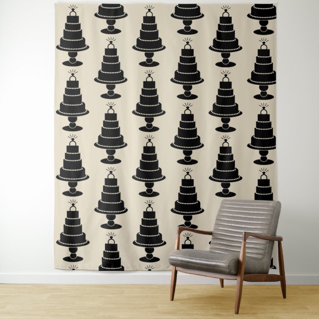 Wedding Cake Photo Backdrop (In Situ)