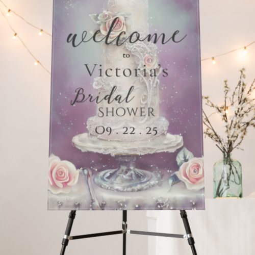 Wedding Cake Photo Welcome Bridal Shower Foam Board