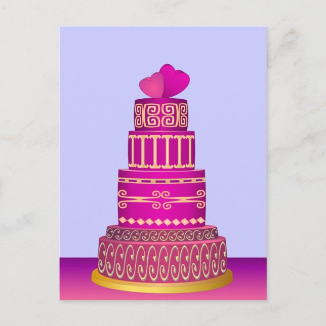 Wedding Cake Postcard (Front)