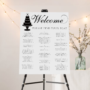 Wedding Cake Seating Board
