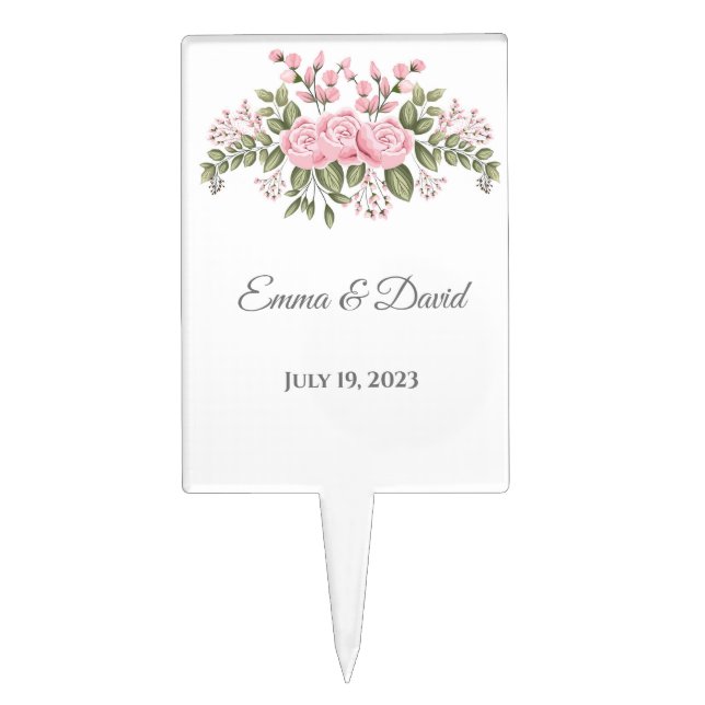 Wedding Cake Topper (Front)