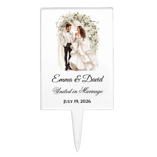 Wedding Cake Topper (Front)