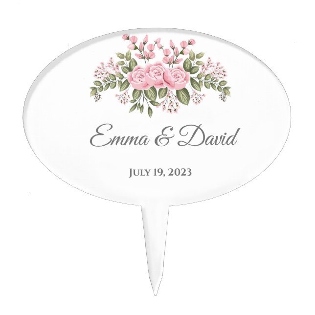 Wedding Cake Topper (Front)