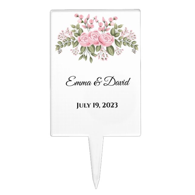 Wedding Cake Topper (Front)