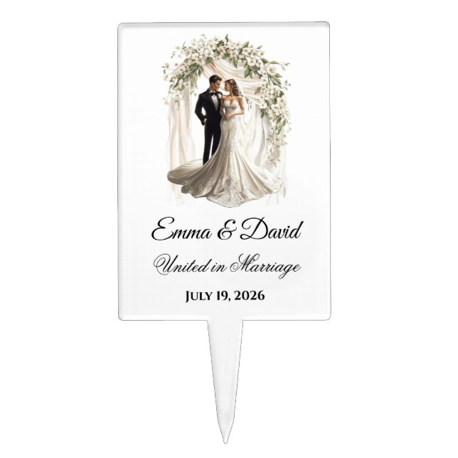 Wedding Cake Topper (Front)