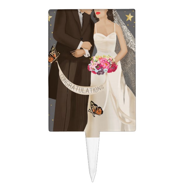 Wedding Cake Topper (Front)