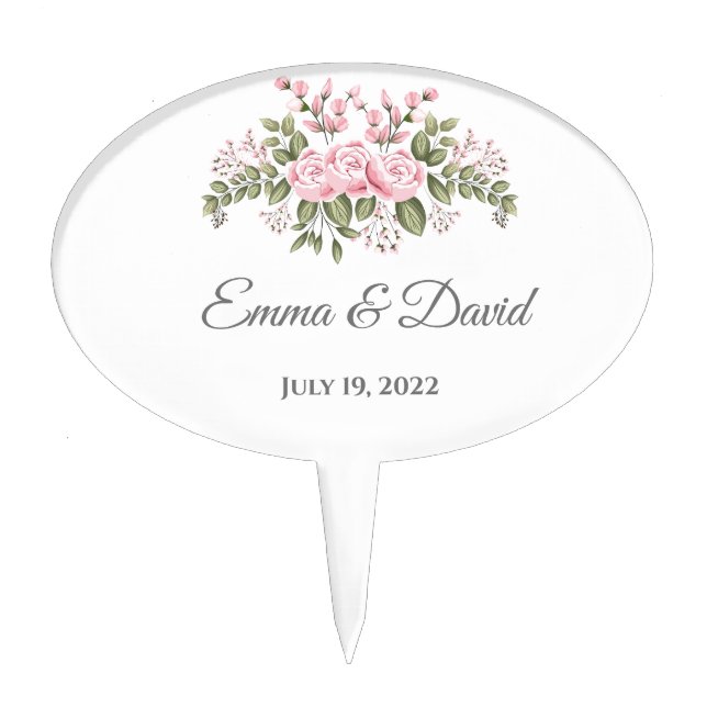 Wedding Cake Topper (Front)