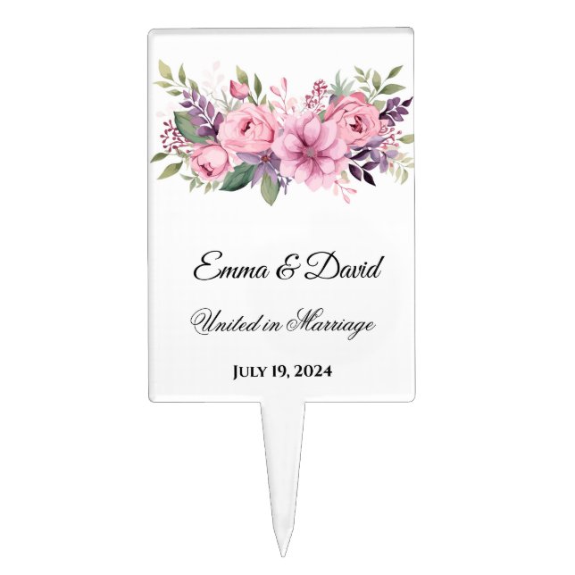 Wedding Cake Topper (Front)