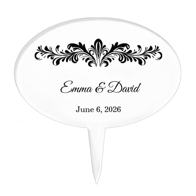 Wedding Cake Topper (Front)