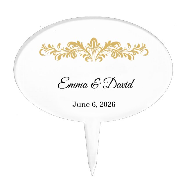 Wedding Cake Topper (Front)