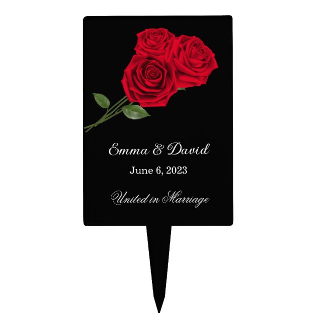 Wedding Cake Topper (Front)