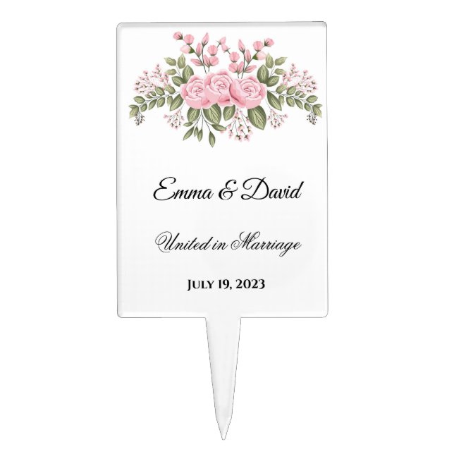 Wedding Cake Topper (Front)