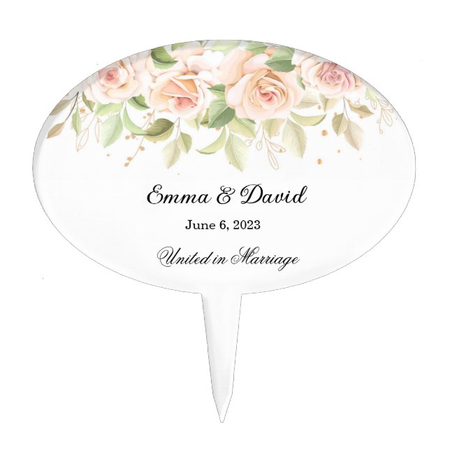 Wedding Cake Topper (Front)