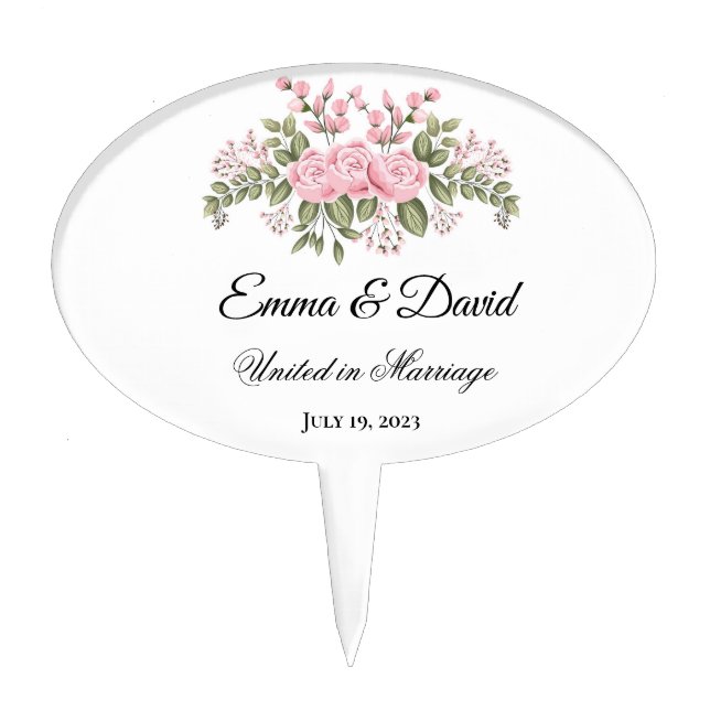 Wedding Cake Topper (Front)